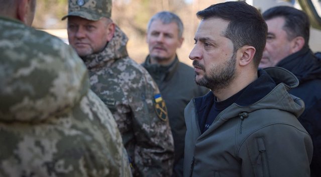  Zelenskis sako aplankęs karius rytiniame Donecko regione (nuotr. SCANPIX)