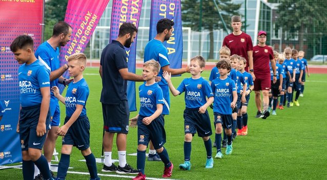 Klaipėdoje startavo antroji prestižinės „Barca Academy“ organizacijos futbolo stovykla-turnyras jaunimui. (nuotr. Organizatorių)
