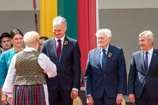 D. Grybauskaitė, G. Nausėda, V. Adamkus (nuotr. Fotodiena.lt/Pauliaus Peleckio)