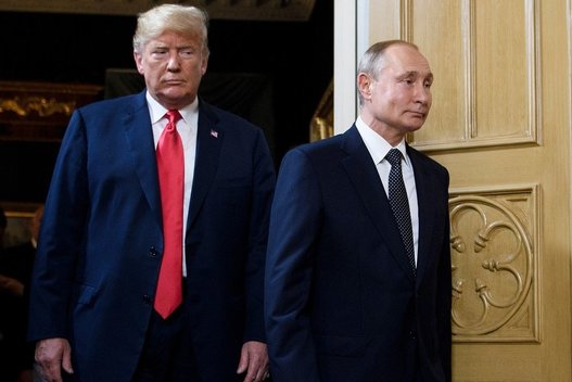 D. Trumpo ir V. Putino susitikimas  (nuotr. SCANPIX)
