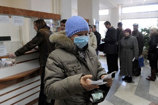 Minskas, 2009-ieji, gripo epidemija (nuotr. SCANPIX)