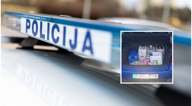 Policija Kaune sulaikė du kuro vagis: jų automobilyje – narkotinės medžiagos (tv3.lt fotomontažas)