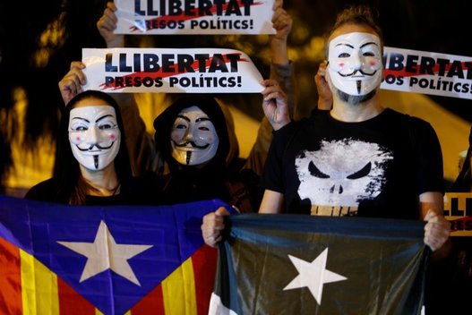 Katalonų separatistai (nuotr. SCANPIX)