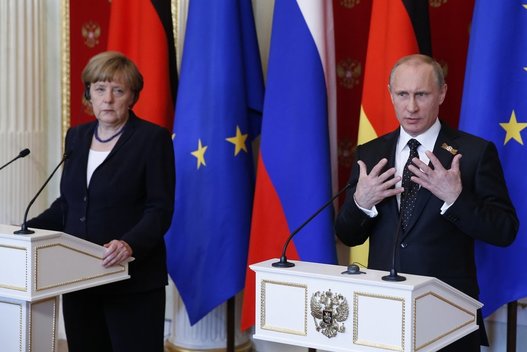 A. Merkel ir V. Putino susitikimas, 2015-ieji (nuotr. SCANPIX)
