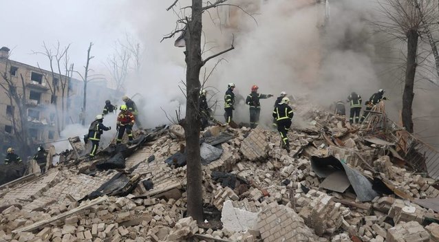Rusijos dronai smogė Charkive esančiai degalinei, žuvo žmogus   (nuotr. Telegram)