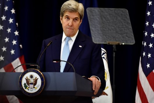 Atsisveikinimo kalboje Kerry nepagailėjo aštrios kritikos Izraeliui dėl nausėdijų (nuotr. SCANPIX)
