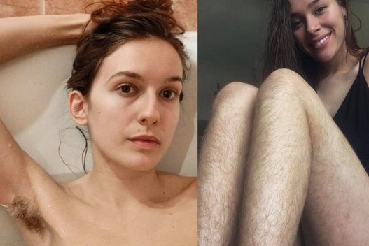 Šlykštu ar drąsu: į madą grįžta plaukuotos moterų kūno vietos (nuotr. Instagram)