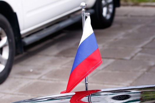 Rusijos vėliava (nuotr. Tv3.lt/Ruslano Kondratjevo)