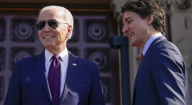 Bidenas ir Trudeau (nuotr. SCANPIX)