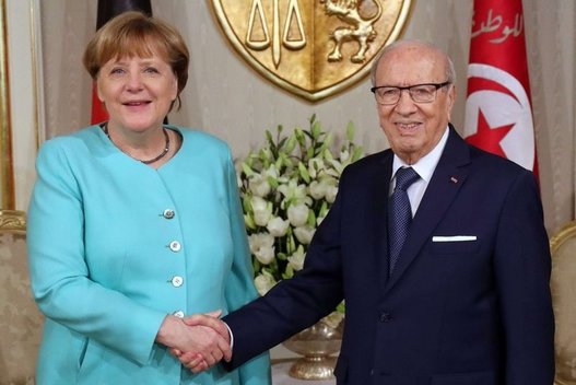 Angela Merkel Tunise pasiekė susitarimą dėl migrantų (nuotr. SCANPIX)