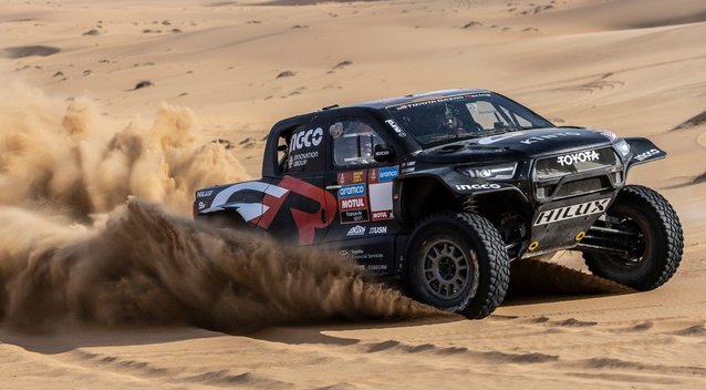 Dakaro raliui paruoštas „Toyota GR DKR Hilux EVO T1U“ (nuotr. gamintojo)