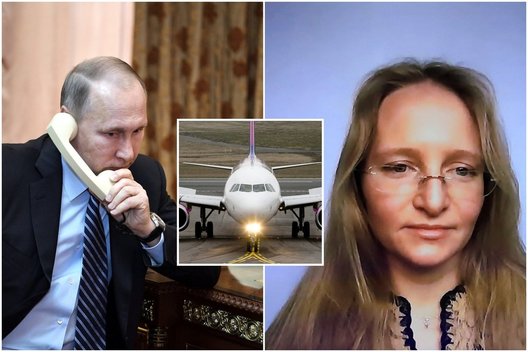 Tyrimas atskleidė Putino dukros gyvenimo užkulisius: visur lydėjo būrys apsauginių (tv3.lt fotomontažas)