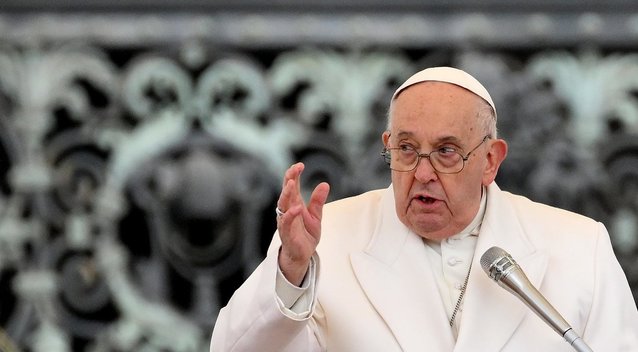 Popiežius išreiškė gilų sielvartą dėl Gazos Ruože nužudytų pagalbos darbuotojų (nuotr. SCANPIX)