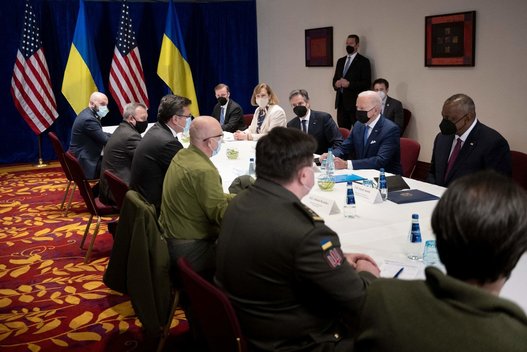 Joe Bideno susitikimas su Ukrainos ministrais (nuotr. SCANPIX)