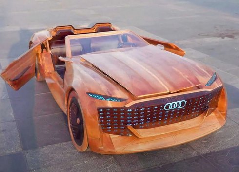 Įspūdingą „Audi Skysphere“ koncepciją pavertė žaisliniu automobiliu