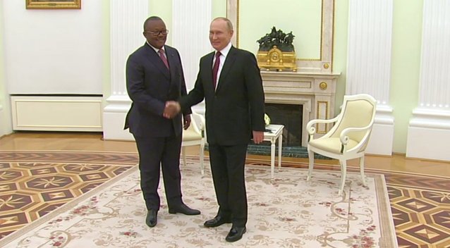 Putinas susitiko su vienos skurdžiausių pasaulio šalių prezidentu (nuotr. Telegram)