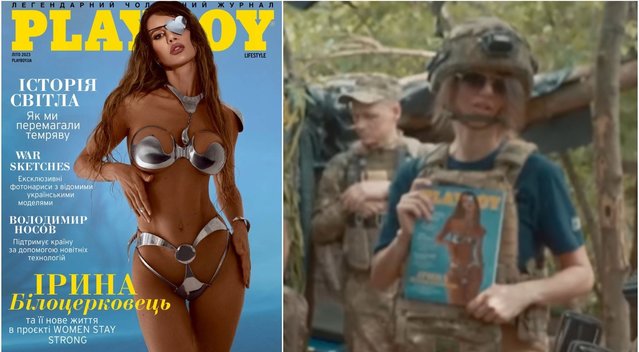 Naujausias ukrainietiškojo „Playboy“ numeris (tv3.lt fotomontažas)