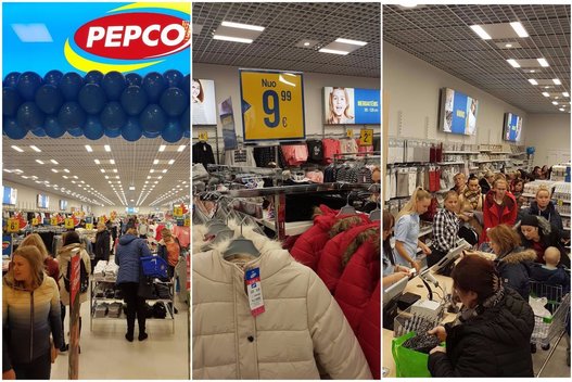 Marijampolėje atidarytas lenkiškų pigių drabužių ir apyvokos prekių „Pepco“ parduotuvė  (nuotr. Raimundo Maslausko)