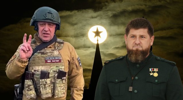 Kadyrovcai surėmė ietis su Prigožinu: pakvietė pasikalbėti vyriškai (nuotr. SCANPIX) tv3.lt fotomontažas