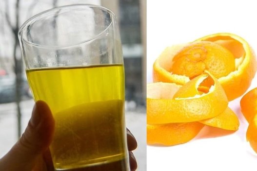 Gėrimas iš apelsinų žievelių   