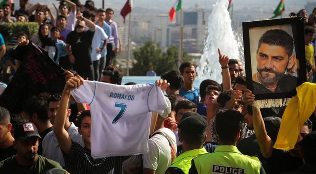  Cristiano Ronaldo pasitikimas Irane (nuotr. SCANPIX)