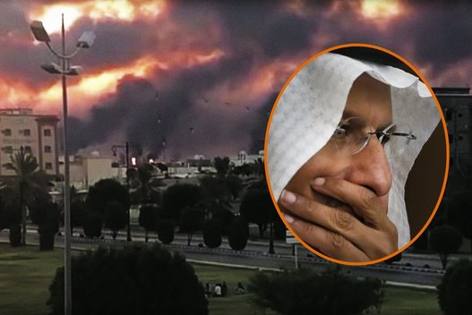 Saudo Arabijos energetikos ministras, princas  Abdulazizas bin Salmanas – išpuolis prieš naftos gavybos bendroves (nuotr. SCANPIX) tv3.lt fotomontažas