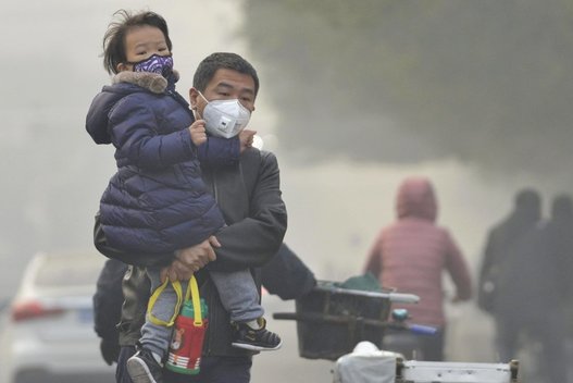 smogas Kinijoje (nuotr. Vida Press)