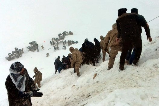 Sniego griūtis Turkijoje: žuvo aštuoni, dar 20 laikomi dingusiais (nuotr. SCANPIX)