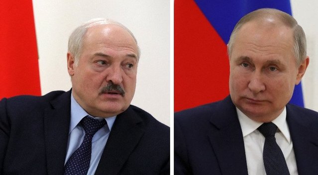 Lukašenka ir Putinas (nuotr. SCANPIX) tv3.lt fotomontažas