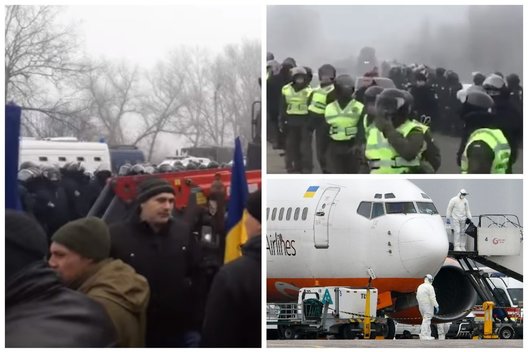 Ukrainoje kilo panika nusileidus lėktuvui iš Kinijos: pasitelkta policija ir šarvuočiai (nuotr. SCANPIX) tv3.lt fotomontažas