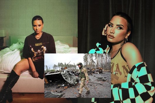 Demi Lovato išreiškė paramą Ukrainai: aukojantiems gerbėjams žada ypatingą dovaną  (tv3.lt koliažas)