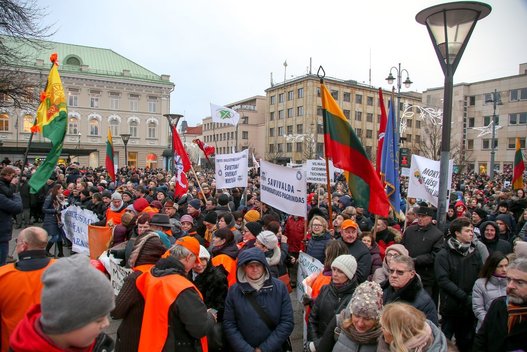 Protestas (Fotodiena/Vilius Jurgelevičius )  