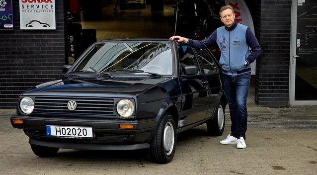 Vitoldas Milius ir „Volkswagen Golf“ (nuotr. gamintojo)