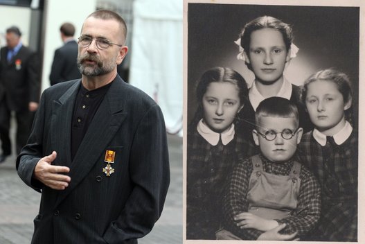 Vytautas Kernagis su šeima (tv3.lt fotomontažas)