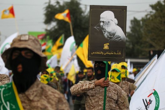 Irake prieš Soleimani laidotuves surengtas naujas antskrydis prieš vietos kovotojus (nuotr. SCANPIX)