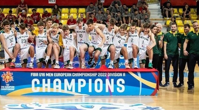 16-mečių rinktinė 2022 metais triumfavo savo amžiaus pirmenybėse   (nuotr. FIBA)