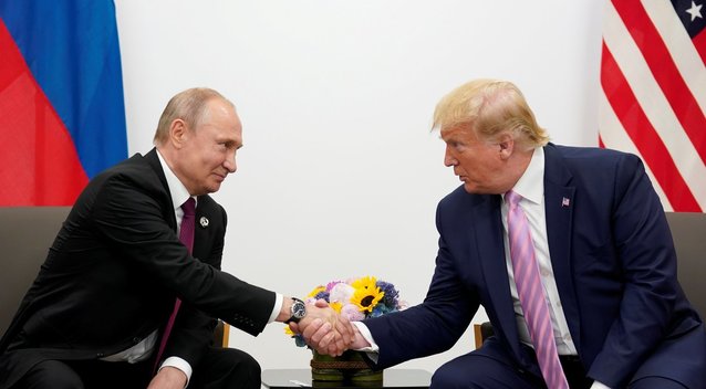 Vladimiras Putinas ir Donaldas Trumpas (nuotr. SCANPIX)