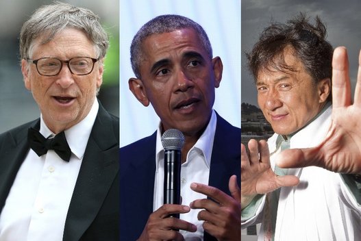 Žmonės labiausiai žavisi Gatesu, Obama ir Chanu (nuotr. SCANPIX)