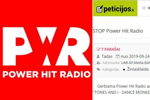 Peticija Power Hit Radio (tv3.lt fotomontažas)
