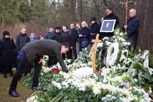 Aktorius Arūnas Storpirštis palaidotas Antakalnio kapinėse (Irmantas Gelūnas/Fotobankas)