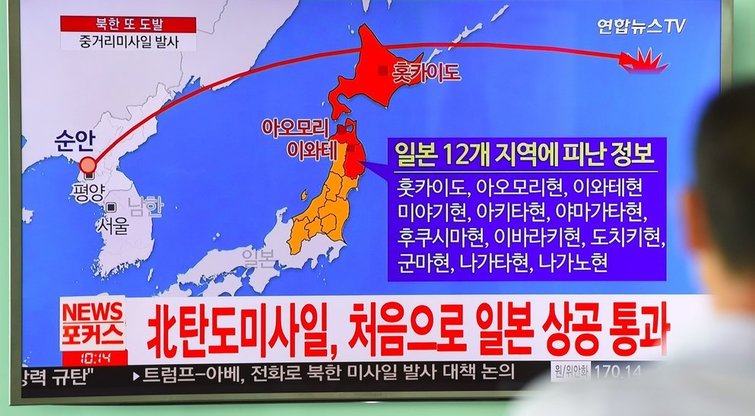 Šiaurės Korėja paleido balistinę raketą  (nuotr. SCANPIX)