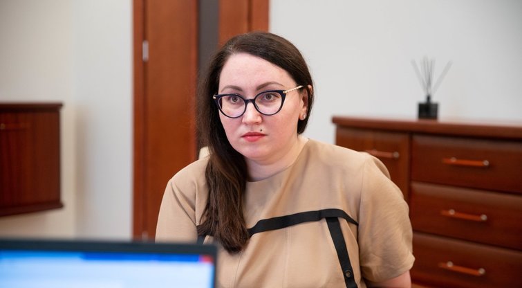 Teisingumo ministrė Evelina Dobrovolska (Fotodiena/ Viltė Domkutė)