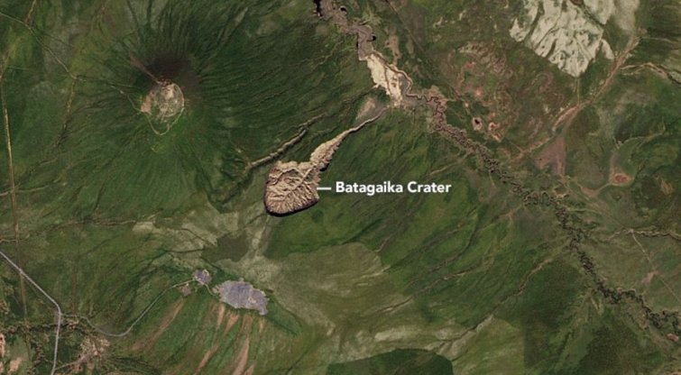 Batagaikos krateris (nuotr. NASA) (nuotr. Gamintojo)