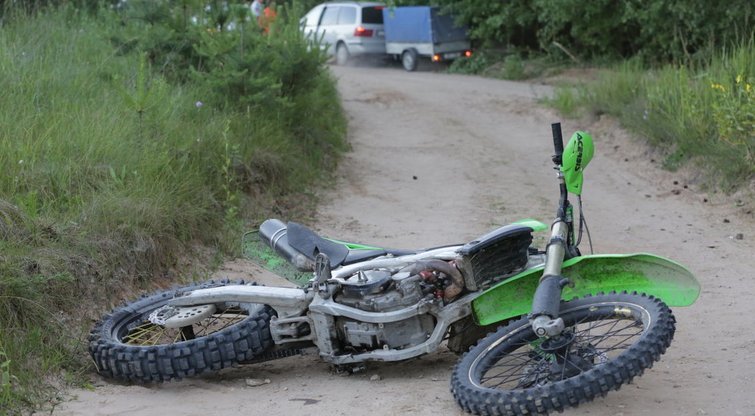 Vilniaus rajone žuvo motociklininkas nuotr. Broniaus Jablonsko