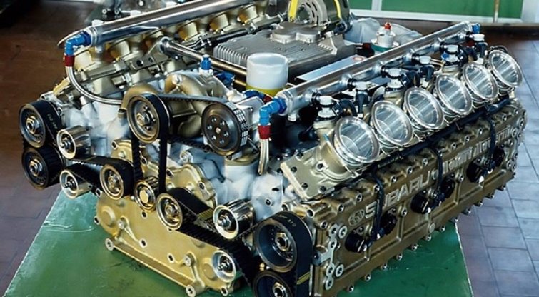 „Subaru 1235“ : Opozicinis 12 cilindrų variklis turėjęs tapti Formulės 1 pažiba