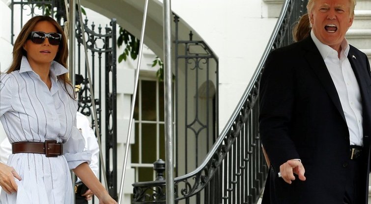 Donaldas Trumpas su žmona Melania (nuotr. SCANPIX)