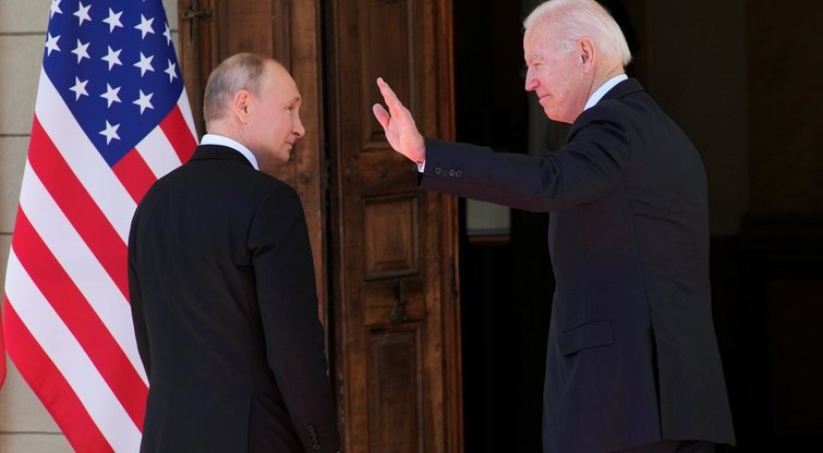 V. Putinas susitiko su J. Bidenu (nuotr. SCANPIX)