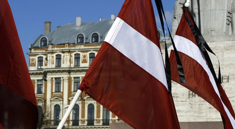 Latvijos vėliava (nuotr. SCANPIX) (nuotr. Balsas.lt)