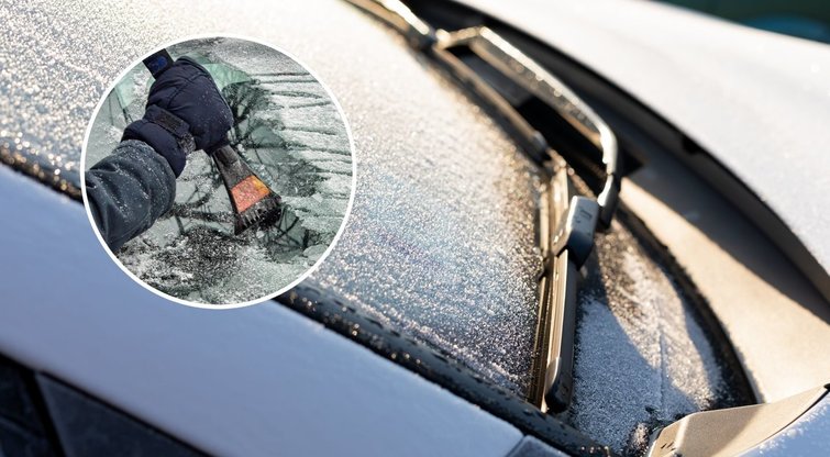 Sutaupykite laiko rytais: išdavė 1 užšalusių automobilio langų valymo gudrybę  (nuotr. 123rf.com)