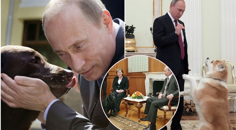 Vladimiras Putinas ir augintinis (nuotr. SCANPIX)